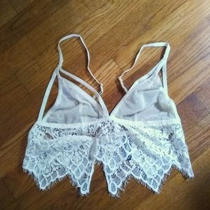 White Lacy bralette